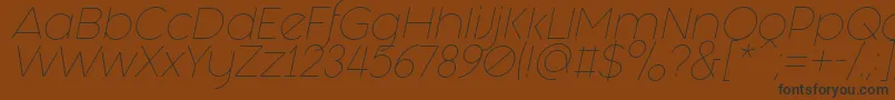 fuente Fashion Fetish Light Italic – Fuentes Negras Sobre Fondo Marrón