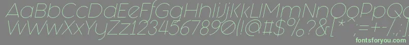 fuente Fashion Fetish Light Italic – Fuentes Verdes Sobre Fondo Gris