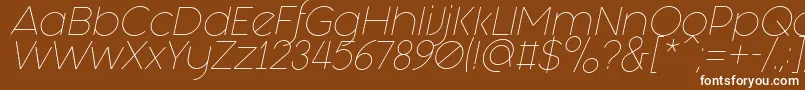 fuente Fashion Fetish Light Italic – Fuentes Blancas Sobre Fondo Marrón