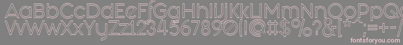 Fashion Fetish Outline Font – Pink Fonts on Gray Background
