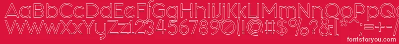 Fashion Fetish Outline Font – Pink Fonts on Red Background