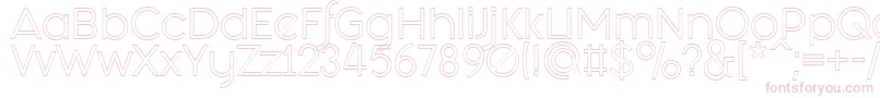 Fashion Fetish Outline Font – Pink Fonts on White Background