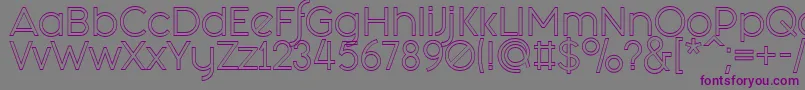 Fashion Fetish Outline Font – Purple Fonts on Gray Background