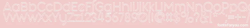 Fashion Fetish Outline Font – White Fonts on Pink Background