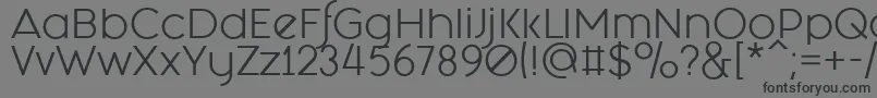 フォントFashion Fetish Regular – 黒い文字の灰色の背景
