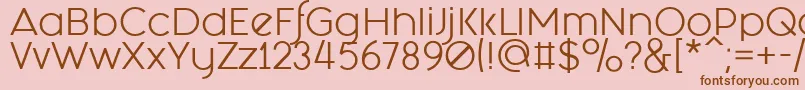 Fashion Fetish Regular Font – Brown Fonts on Pink Background