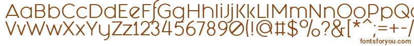 Fashion Fetish Regular-fontti – ruskeat fontit valkoisella taustalla