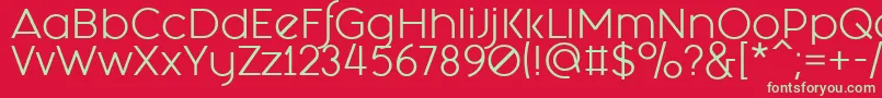 Fashion Fetish Regular Font – Green Fonts on Red Background