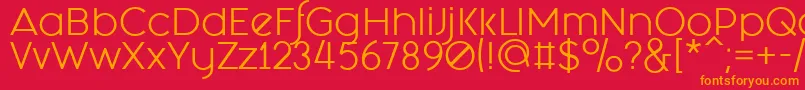 Fashion Fetish Regular Font – Orange Fonts on Red Background