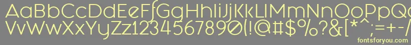 Fashion Fetish Regular Font – Yellow Fonts on Gray Background