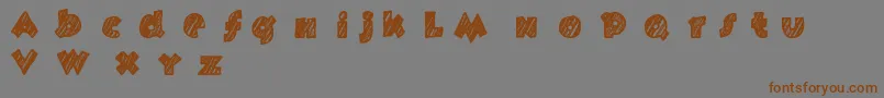 Fast Foont Font – Brown Fonts on Gray Background