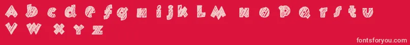 Fast Foont Font – Pink Fonts on Red Background