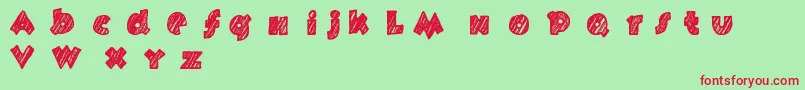 Fast Foont Font – Red Fonts on Green Background