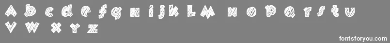 フォントFast Foont – 灰色の背景に白い文字