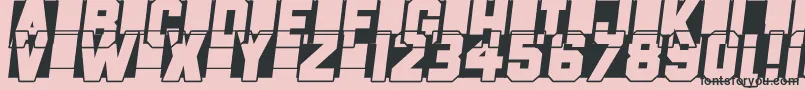 Fast Forward Font – Black Fonts on Pink Background