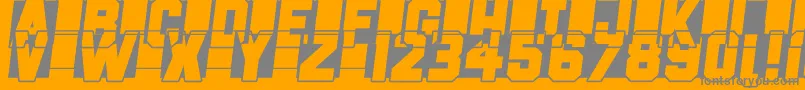 Czcionka Fast Forward – szare czcionki na pomarańczowym tle