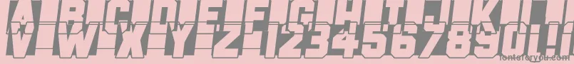 Fast Forward Font – Gray Fonts on Pink Background