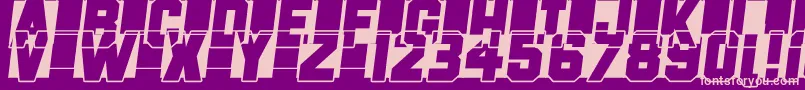 Fast Forward Font – Pink Fonts on Purple Background
