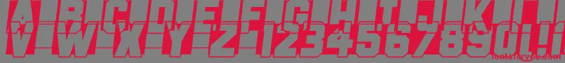 Fast Forward Font – Red Fonts on Gray Background