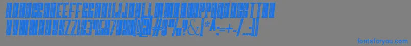Weitere Informationen zur FastBlockFlames-Schriftart FastBlockFlames-Schriftart – Blaue Schriften auf grauem Hintergrund