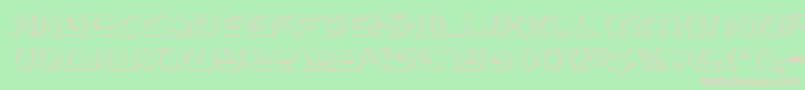 StarfighterCadet3D Font – Pink Fonts on Green Background