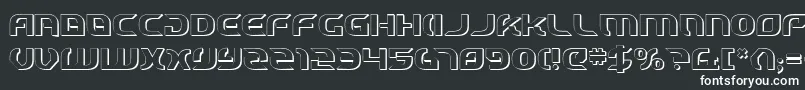 Шрифт StarfighterCadet3D – белые шрифты