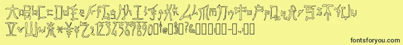 More about FastMonkInkOutline Regular Font FastMonkInkOutline Regular Font – Black Fonts on Yellow Background