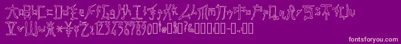 FastMonkInkOutline Regular Font – Pink Fonts on Purple Background