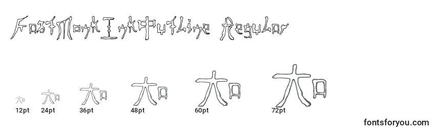FastMonkInkOutline Regular Font Sizes