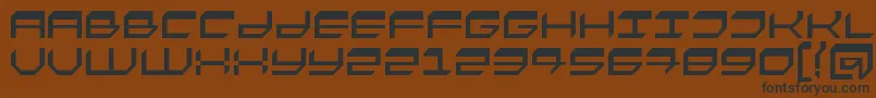 Шрифт FASTO    – чёрные шрифты на коричневом фоне