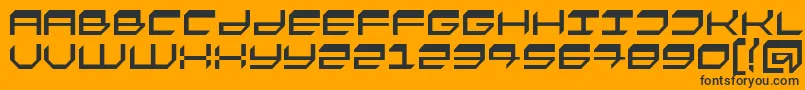 FASTO    Font – Black Fonts on Orange Background