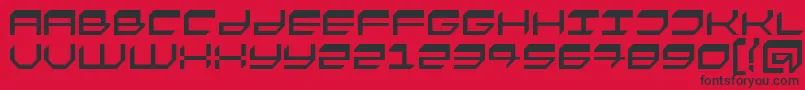 FASTO    Font – Black Fonts on Red Background