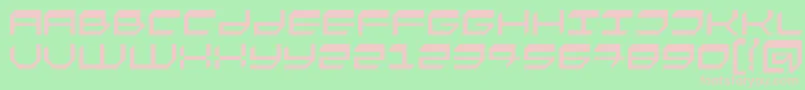 FASTO   -Schriftart – Rosa Schriften auf grünem Hintergrund