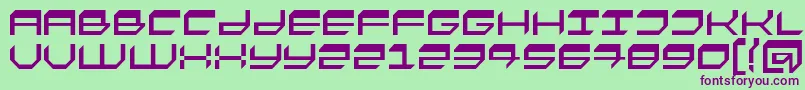 FASTO    Font – Purple Fonts on Green Background