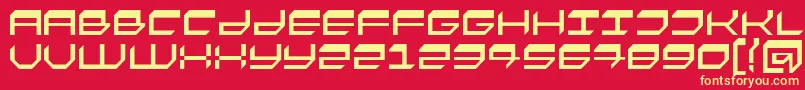 FASTO    Font – Yellow Fonts on Red Background