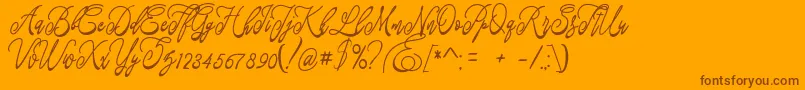 Más sobre la fuente Fastter fuente Fastter – Fuentes Marrones Sobre Fondo Naranja