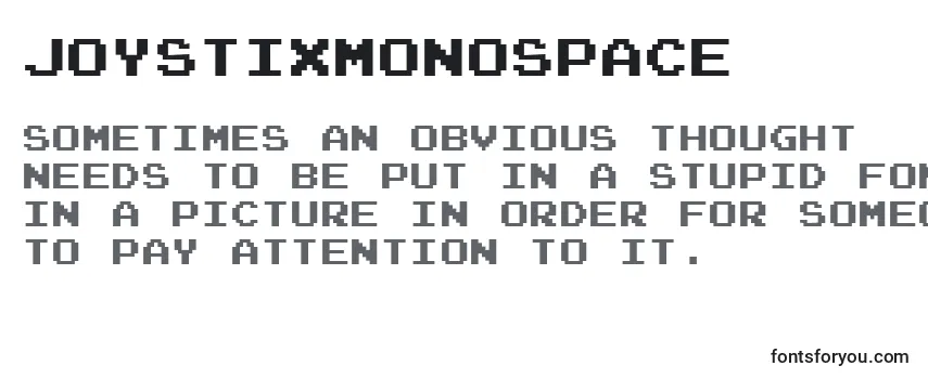 Шрифт JoystixMonospace