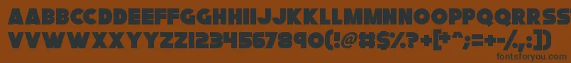 FatCat Font – Black Fonts on Brown Background