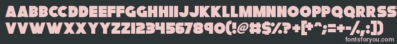 FatCat Font – Pink Fonts on Black Background