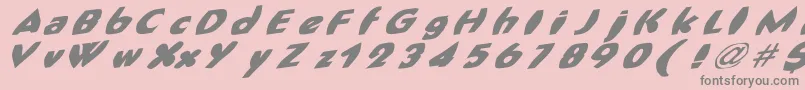 FatCat Font – Gray Fonts on Pink Background