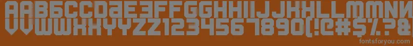 Lisätietoja Fatherland Faker-fontista Fatherland Faker-fontti – harmaat kirjasimet ruskealla taustalla