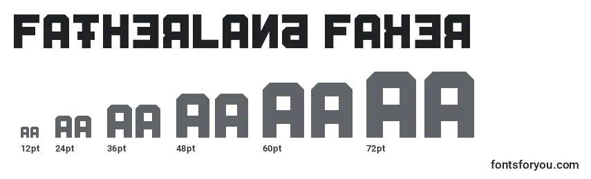Fatherland Faker Font Sizes