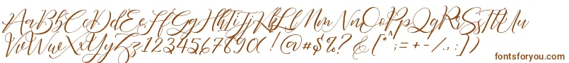 fuente Fathir Script Personal Use – Fuentes Marrones Sobre Fondo Blanco