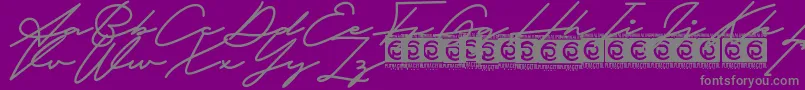 Fathur Free Font – Gray Fonts on Purple Background