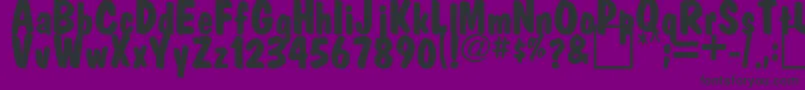 FatMarker Font – Black Fonts on Purple Background