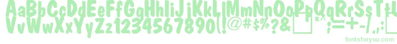 FatMarker Font – Green Fonts on White Background