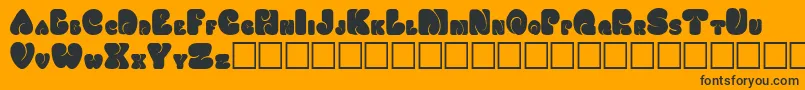 FATSOCAP Font – Black Fonts on Orange Background