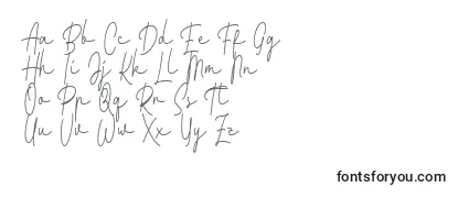 Schriftart Fattana Regular Font by 7NTypes