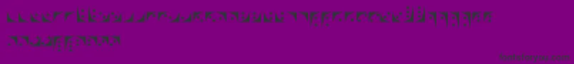 Шрифт Nox – чёрные шрифты на фиолетовом фоне