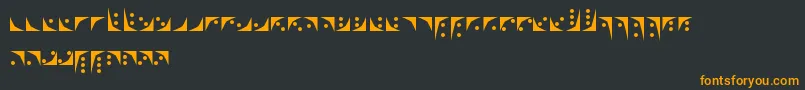 フォントNox – 黒い背景にオレンジの文字